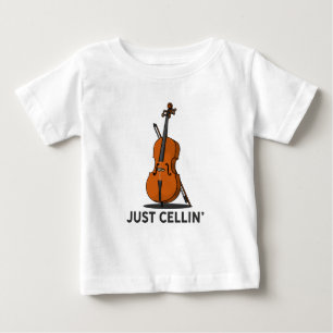 Camiseta Apenas Tocando Violoncelo Performance Música Celo