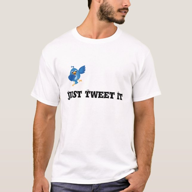 Camiseta Apenas Tweet ele Twitter inspirado (Frente)