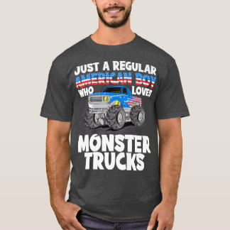 Camiseta Apenas Um Americano Regular Que Adora Truque Monst