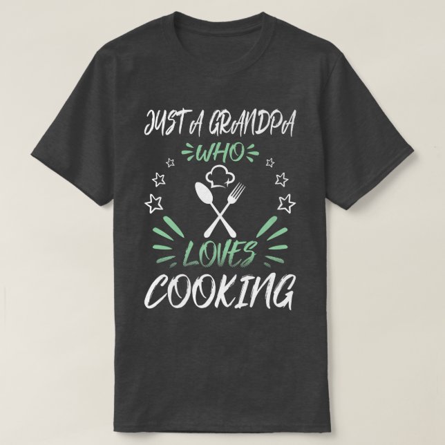 Camiseta Apenas Um Avô Que Ama Cozinhar (Frente do Design)