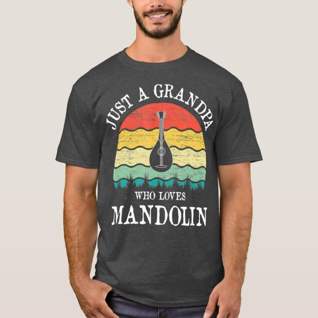Camiseta Apenas Um Avô Que Ama Mandolin (Frente)