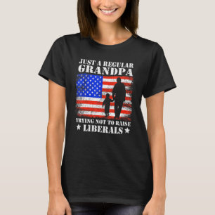 Camiseta Apenas Um Avô Regular Tentando Não Levantar Libera