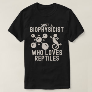 Camiseta Apenas um Biofísico que Ama Répteis