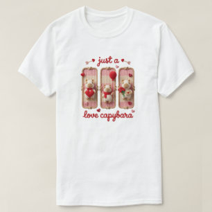 Camiseta Apenas um capivara amoroso, Capivara fofa de valen