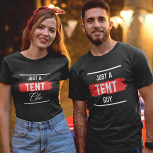 Camiseta 'Apenas um cara de Tenda' Profissional, Divertido,
