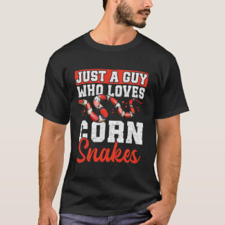 Camiseta Apenas um Cara que Ama Cobras de Milho Design de R