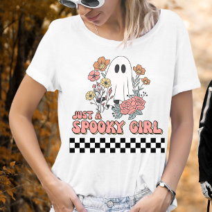 Camiseta Apenas um fantasma de menina assustada no Hallowee