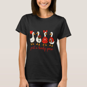 Camiseta Apenas Um Ganso Adorável Ganso Bobalhão Valentão