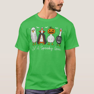 Camiseta Apenas Um Ganso Assustador Bruxa Abóbora Fantasma 