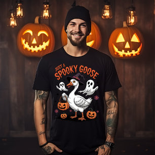 Camiseta Apenas um ganso assustador escuro e assustador