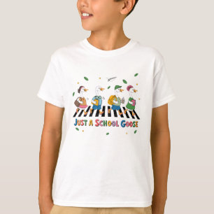 Camiseta "Apenas um ganso escolar" Crianças divertidas