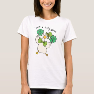Camiseta Apenas Um Ganso Sortudo Dia De São Patrício