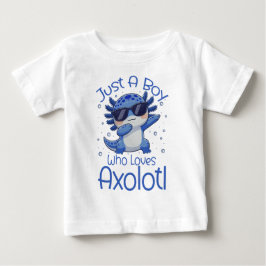 Camiseta Apenas um garoto que ama Axolotl 