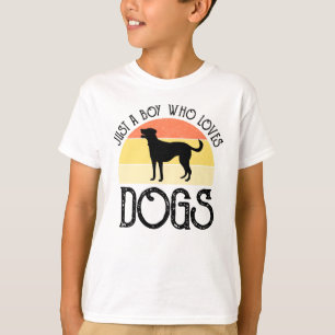 Camiseta Apenas um garoto que ama cães