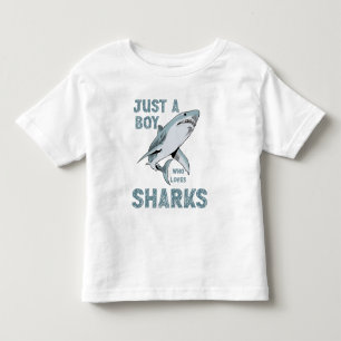 Camiseta Apenas um garoto que ama o Shark Lover