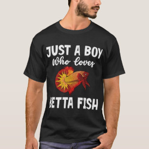 Camiseta Apenas um garoto que ama peixes betta vintage siam