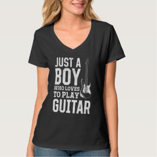 Camiseta Apenas um garoto que ama tocar violão - Baixo