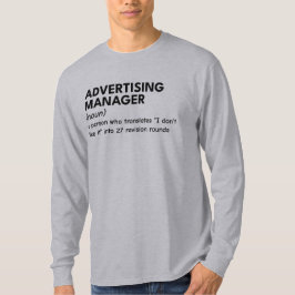 Camiseta Apenas um gerente de Marketing sendo engraçado