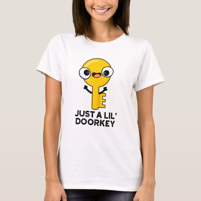 Camiseta Apenas Um Lil Chave Engraçada, Chave Dorky (Frente)
