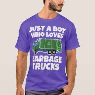 Camiseta Apenas Um Menino Que Adora Caminhões De Lixo