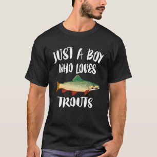 Camiseta Apenas Um Menino Que Adora Dificuldades Na Pesca D