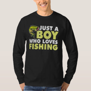 Camiseta Apenas Um Menino Que Adora Pescar
