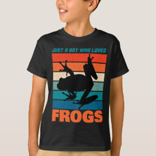 Camiseta Apenas Um Menino Que Adora Sapos - Retro Animal