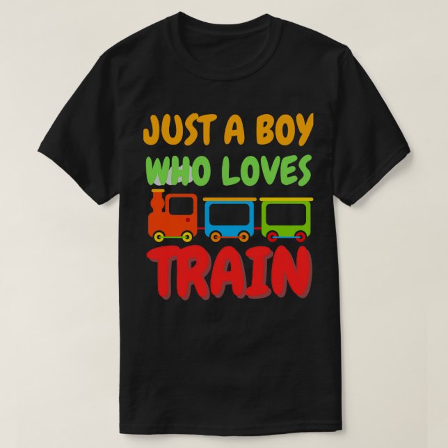 Camiseta Apenas Um Menino Que Adora Treinar 6 (Frente do Design)