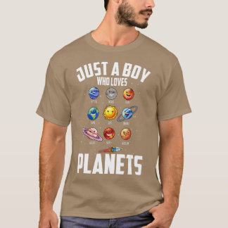 Camiseta Apenas Um Menino Que Ama A Estrela Do Planeta Sol 