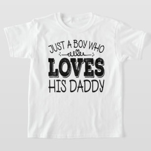 Camiseta Apenas Um Menino Que Ama A Festa de aniversário Le