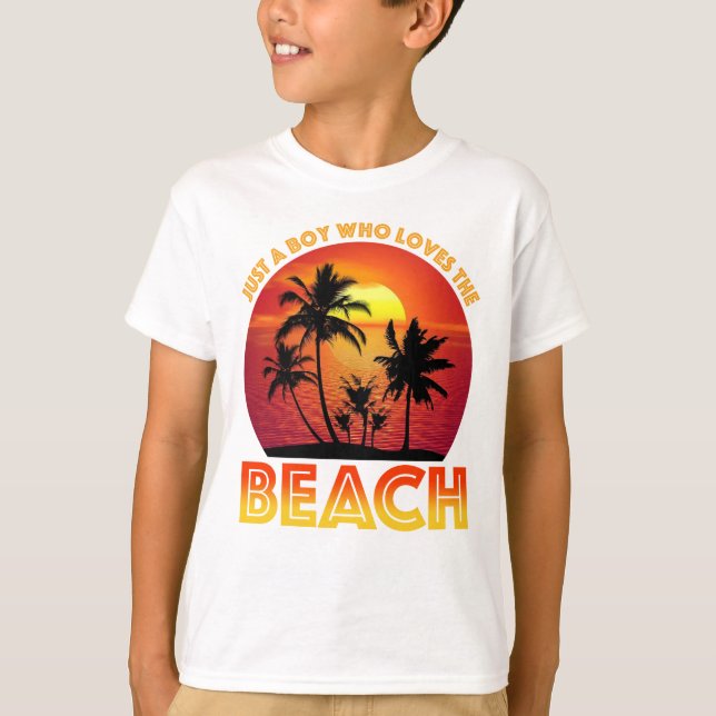 Camiseta Apenas Um Menino Que Ama A Praia (Frente)