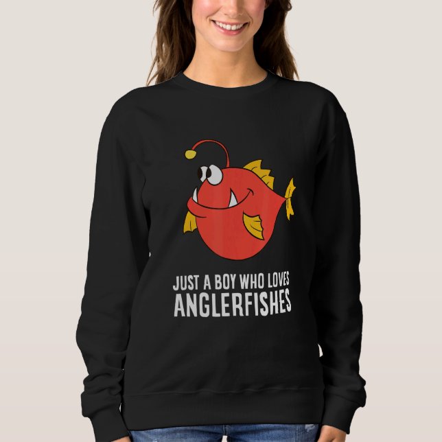 Camiseta Apenas Um Menino Que Ama Anglerfishes (Frente)