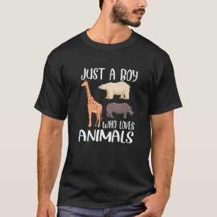Camiseta Apenas Um Menino Que Ama Animais   Polar Bear Gira