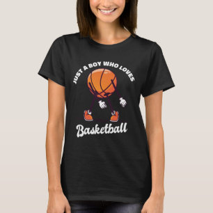 Camiseta Apenas Um Menino Que Ama Bysketbyll - Rapazes Bysk