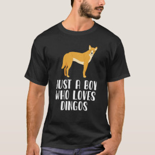 Camiseta Apenas Um Menino Que Ama Cachorro Selvagem De Ding
