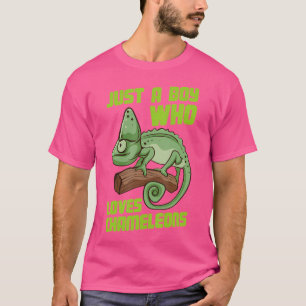Camiseta Apenas Um Menino Que Ama Camaleões