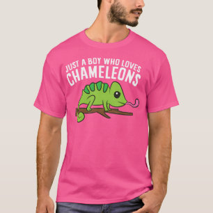 Camiseta Apenas Um Menino Que Ama Camaleões