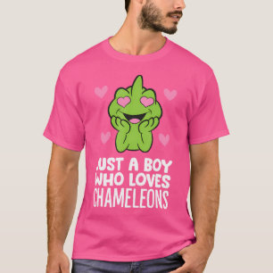 Camiseta Apenas Um Menino Que Ama Camaleões