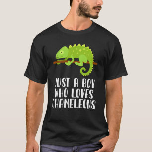 Camiseta Apenas Um Menino Que Ama Camaleões