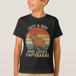 Camiseta Apenas um menino que ama Capybaras
