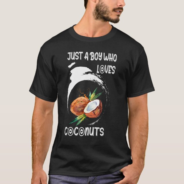 Camiseta Apenas Um Menino Que Ama Coco Coconuts (Frente)