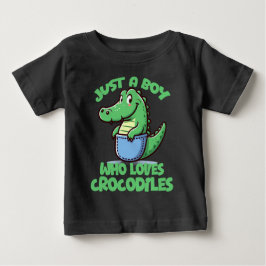 Camiseta Apenas um menino que ama crocodilos