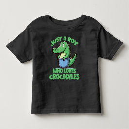 Camiseta Apenas um menino que ama crocodilos