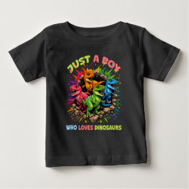 Camiseta Apenas Um Menino Que Ama Dinossauros