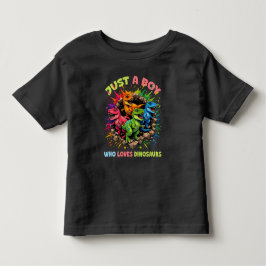Camiseta Apenas Um Menino Que Ama Dinossauros