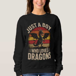 Camiseta Apenas um Menino que Ama Dragões Dragão Medieval L