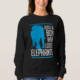 Camiseta Apenas Um Menino Que Ama Elefantes Zoo Safari