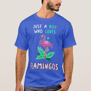 Camiseta Apenas Um Menino Que Ama Flamingos