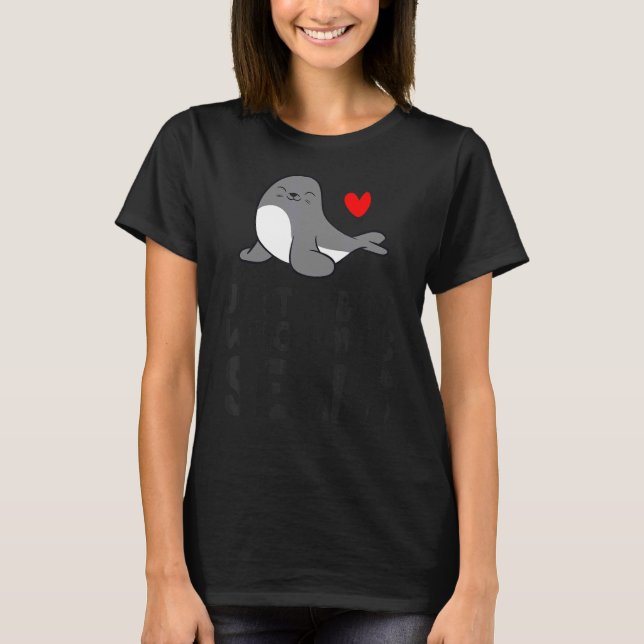 Camiseta Apenas um menino que ama focas (Frente)