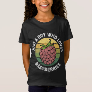 Camiseta Apenas Um Menino Que Ama Framboesas - Fruta De Fra